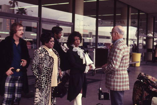 Gordy family at Los Angeles International Airport, Los Angeles, ca. 1977
