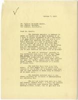 Letter from Julia Morgan to William Randolph Hearst, October 7, 1927