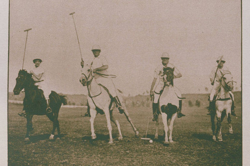 Will Rogers children on the polo field appearing in an article for "Pictorial California Magazine."