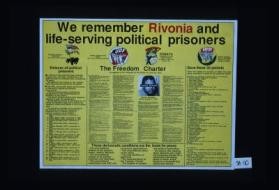 We remember Rivonia and life-serving political prisoners ... Release all political prisoners