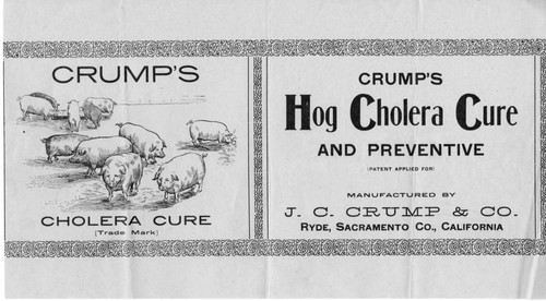 Crump's Hog Cholera Cure