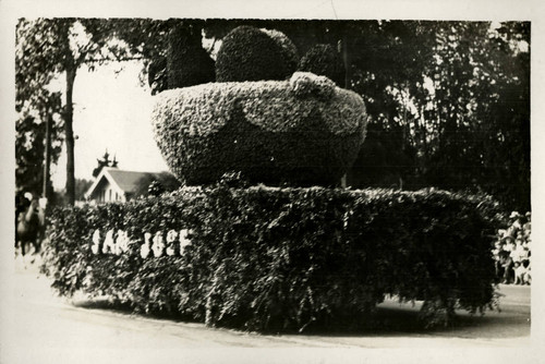 1928 Parade float, San Jose