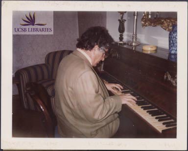 BH at Puccini's piano, late 1960s