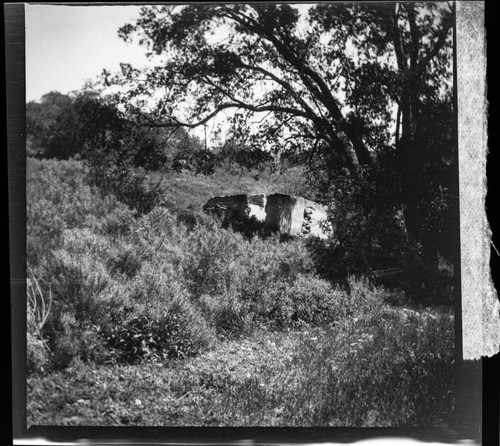 Ruins of Garfias home, Rancho San Pasqual