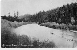 View of the Russian River, about 1910