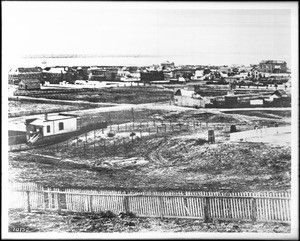 View of Old Town San Diego taken from the hill where the U.S. Grant house stood, 1876
