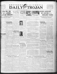 Daily Trojan, Vol. 22, No. 2, September 15, 1930