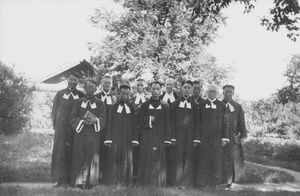 Synoden 1937. Ordinationen i Tinghuangchuiy. Danmission Photo Archive
