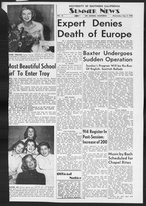 Summer News, Vol. 9, No. 13, August 04, 1954