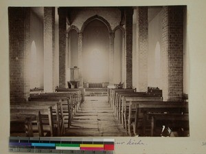 Loharano Church interior, Madagascar, 1900
