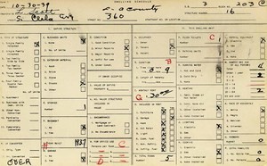 WPA household census for 360 CLELA