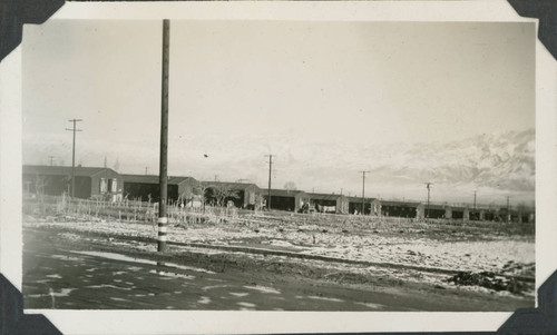 Scenes of Manzanar, [barracks]