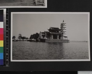 View of island pagaoda, Tayeh, China, ca. 1937
