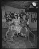 Costumes for a fiesta on Olvera Street, Los Angeles, 1953