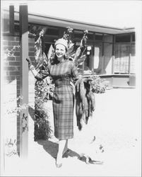Day with Diane--fashion photo of 1957 Miss Sonoma County, Diane Romero