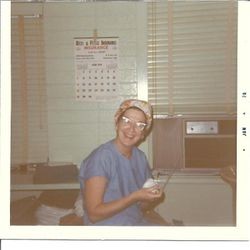 Peggy Malone, Palm Drive staff, about 1970