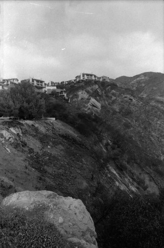 Student housing above burnt mountainside