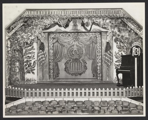 [view of stage with piano]