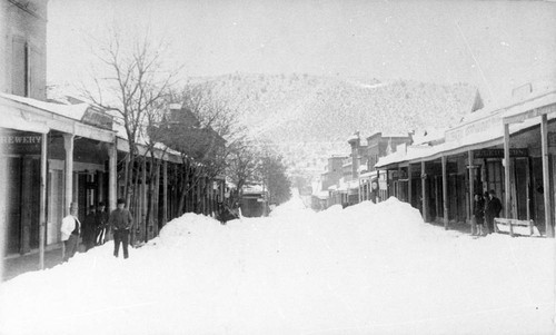 Miner Street with Snow