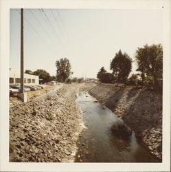 Santa Rosa Creek at A Street, Santa Rosa, California, 1975