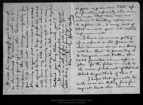 Letter from W[illia]m E. Colby to John Muir, 1907 Apr 16