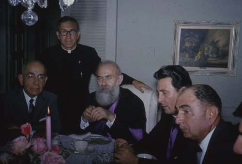 Patriarch Kalonstian and his party in Peters residence