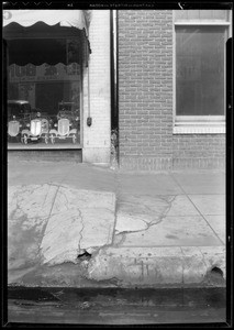 Sidewalk, 1125 South Los Angeles Street, Los Angeles, CA, 1933