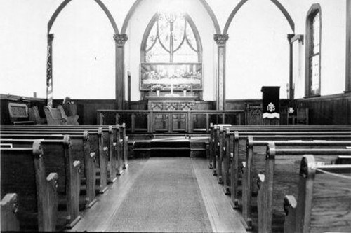 [Interior of St. John's Methodist Church]