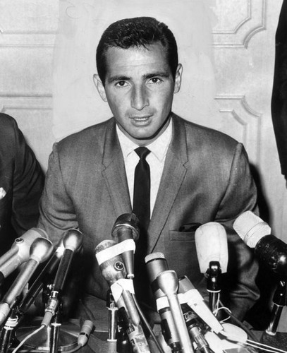 Sandy Koufax at press conference