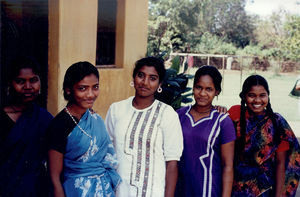 East Jeypore, Orissa, India. Some residents of the Womens Hostel "Sarepta" at Gunupur."