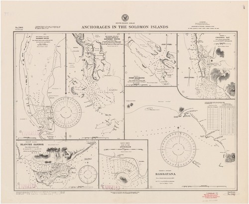 South Pacific Ocean : anchorages in the Solomon Islands