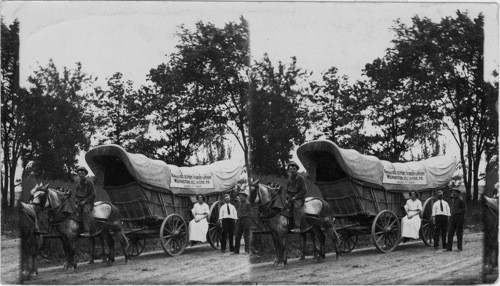Wagons used to haul ammunition to Admiral Perry on Lake Erie - Penna