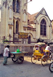 Madras/Chennai, Tamil Nadu, South India, March 2001. Broadway Church