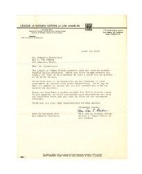 Letter from Mrs. Don E. Basham to Frederick Dockweiler, April 24, 1952