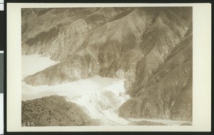 Aerial view of Morris Dam, ca.1920