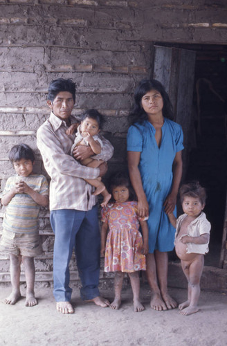 Portrait of a family, Tierradentro, Colombia, 1975