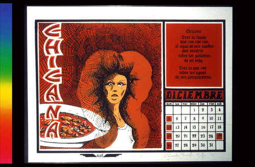 Chicana; from Calendario De Comida 1976