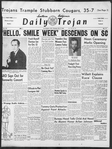 Daily Trojan, Vol. 41, No. 17, October 03, 1949