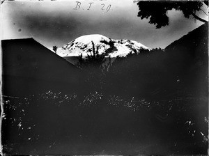 Snow capped Kibo summit, Tanzania, ca.1893-1920