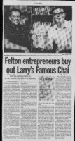 Felton entrepreneurs buy out Larry's Famous Chai