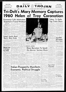 Daily Trojan, Vol. 52, No. 44, November 17, 1960