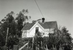 Front facade of the Anderson home at 196 Cinnabar Avenue, Petaluma, California, May 27, 1997