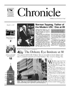 USC chronicle, vol. 17, no. 13 (1997 Dec. 1)