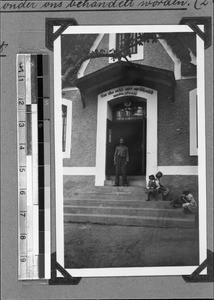 Entrance to the shop, Elim, South Africa, 1934