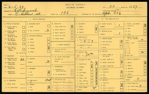WPA household census for 106 N DILLON ST, Los Angeles