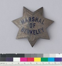 August Vollmer's Marshal of Berkeley star badge