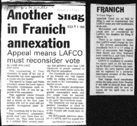 Another snag in Franich annexation