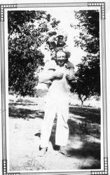 Ludford W. Elvy holding his son Ludford Jr. circa 1930