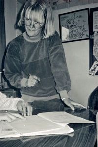 Kathmandu, Nepal. Annette Mundbjerg, DSM missionary and teacher at the Norwegian School, 1989-1