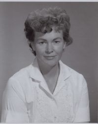 Portrait of Ruth Scott, Petaluma, California, in the 1960s